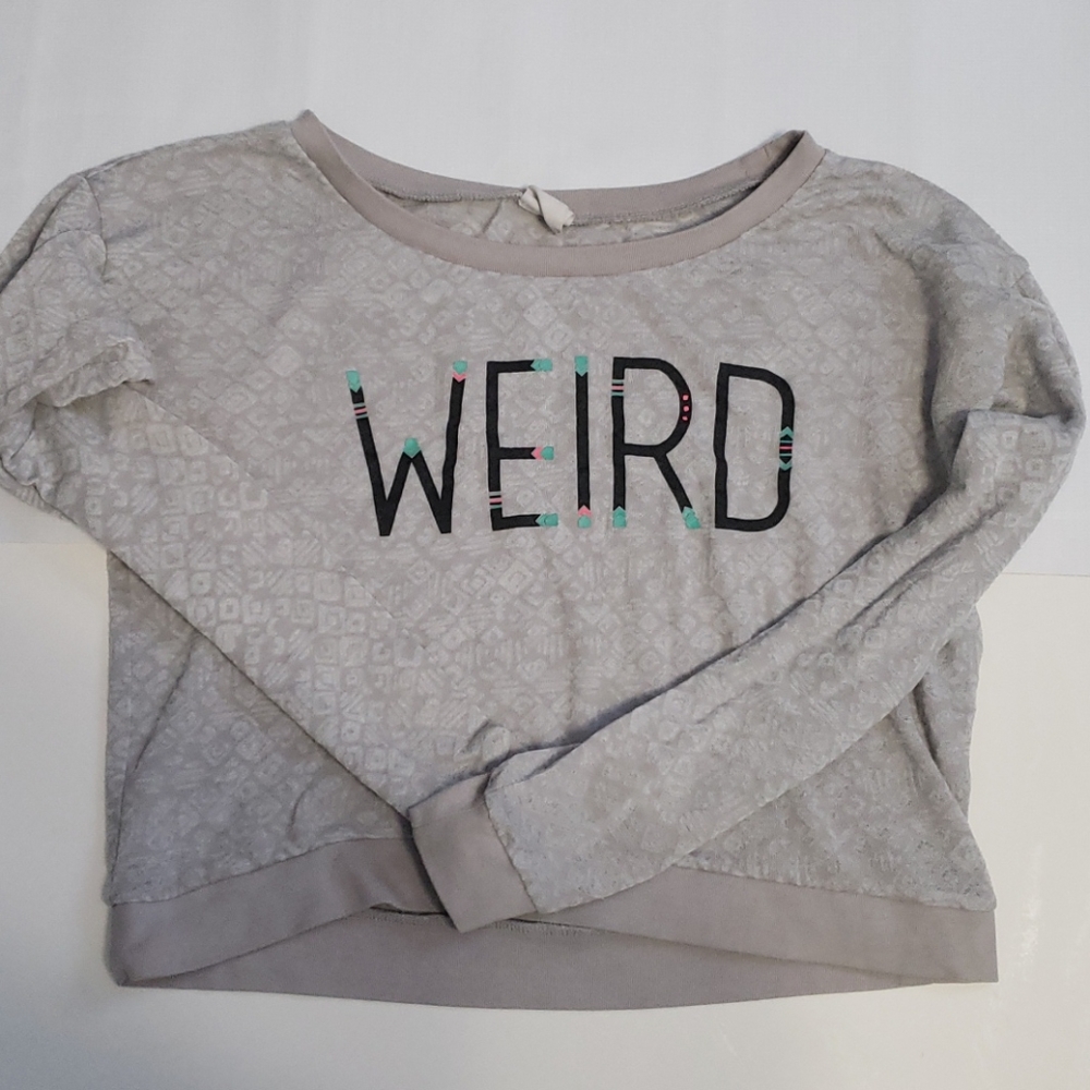 Womans Tokyo Darling gray  crop top